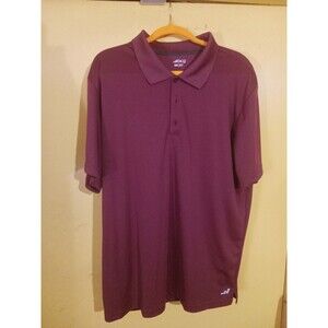 Men's Shirt BCG 2 XL Maroon Casual Short Sleeves Comfort Collared Polo Shirt